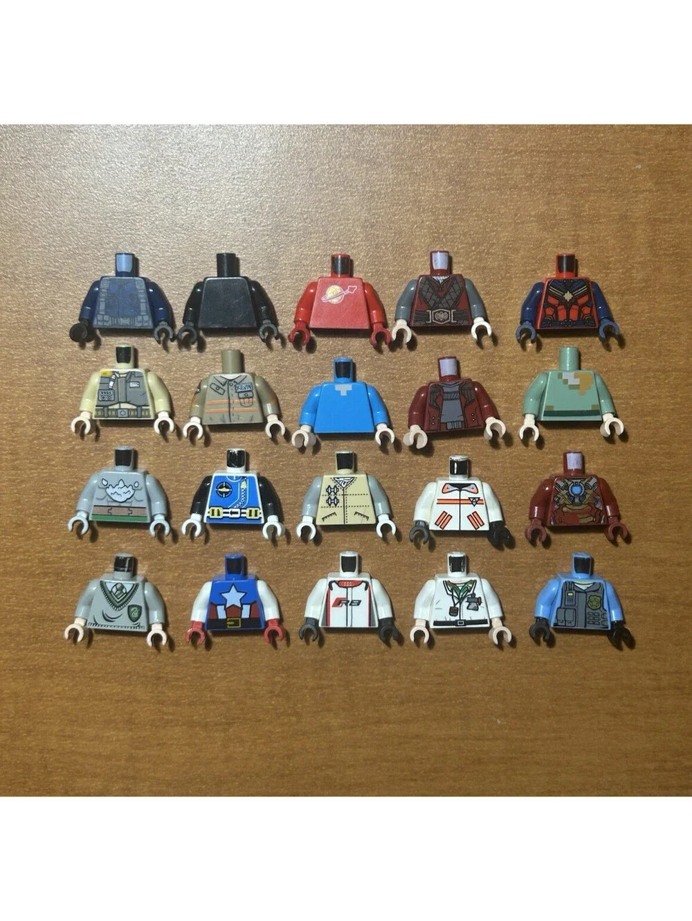 LEGO Minifigure Parts Lot Heads Torsos Legs Mixed Characters